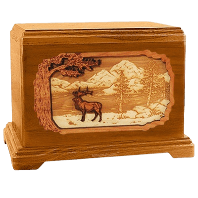 Elk Mahogany Hampton Cremation Urn