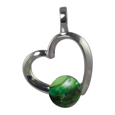 Emerald Amore Cremation Ash Pendant