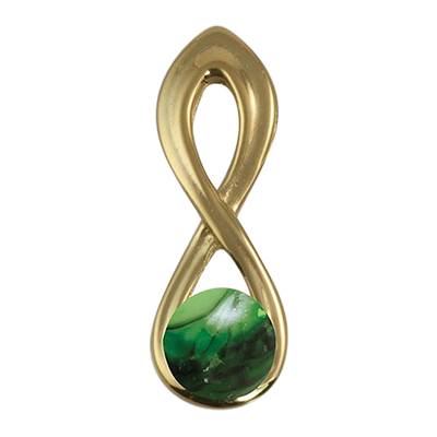 Emerald Eternity Cremation Ash Pendant