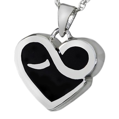 Endless Heart Cremation Pendant III