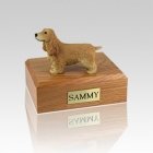 English Cocker Blond Medium Dog Urn