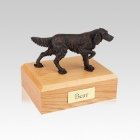 English Setter Bronze Small Dog Urn