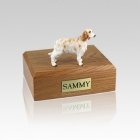 English Setter Orange Belton Small Dog Urn