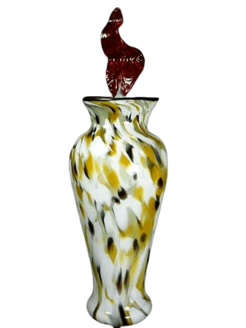 Eternal Flame Marbled Glass Urn