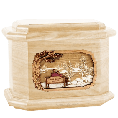 Soulmates Maple Octagon Cremation Urn