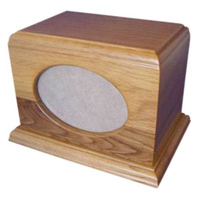 Eternity Oak Photo Pet Urn 