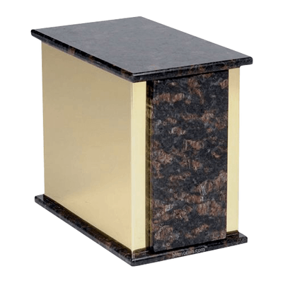 Ethinity Tan Brown Granite Cremation Urn