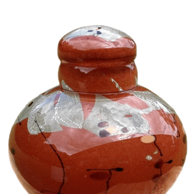 Raku Sun Glass Cremation Urn