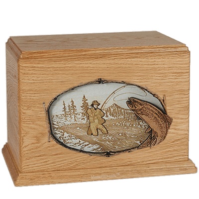 Fisherman Oak Companion Urn