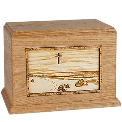 Footprints Oak Companion Urn