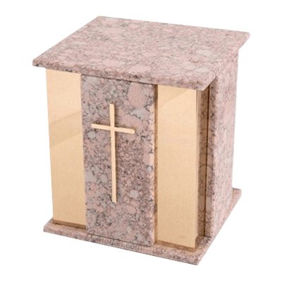 Foresta Redish Stone Marble Cremation Urns