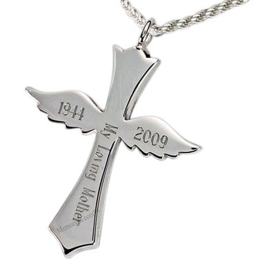 Faith Cross Cremation Pendant III