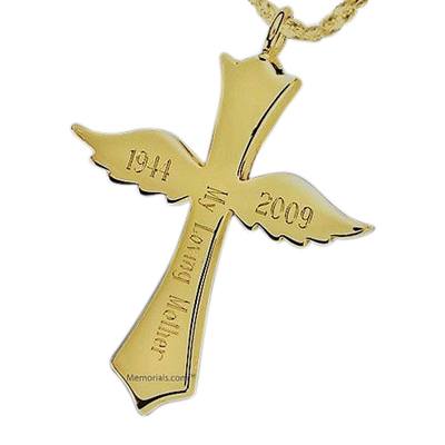 Faith Cross Cremation Pendant II