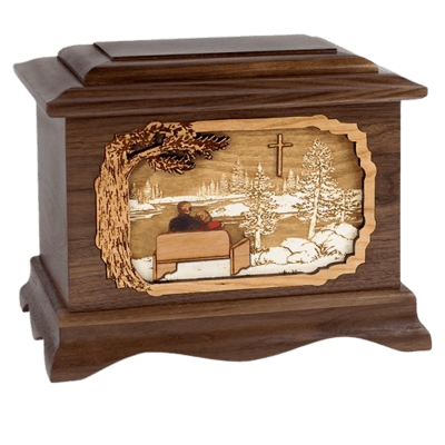 Faithful Oak Memory Chest Cremation Urn