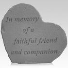 Faithful Heart Pet Memorial Stone