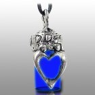 Family Blue Pet Urn Necklace