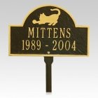 Feline Pet Memorials Plaques