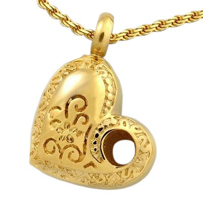 Fluer Heart Cremation Pendant