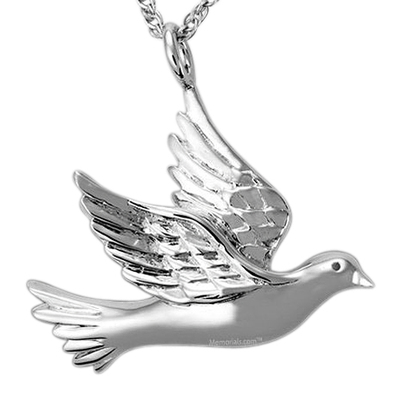 Flying Dove Cremation Pendant