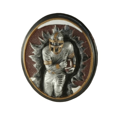 Football Player Light Cherry Cremation Urn