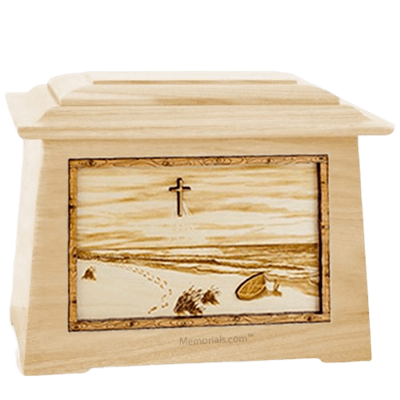 Footprints Maple Aristocrat Cremation Urn