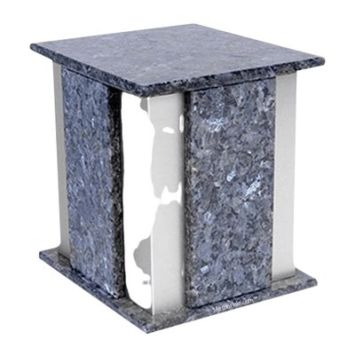 Foresta Silver Blue Pearl Granite Urn