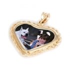 Forever Yellow Gold Photo Pendant