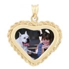 Forever Yellow Gold Photo Pendant
