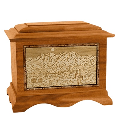 Four Peaks Mahogany Cremation Urn