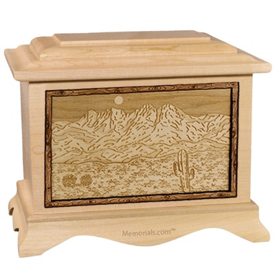 Four Peaks Maple Cremation Urn