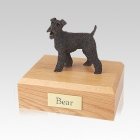 Fox Terrier Bronze Medium Dog Urn