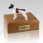 Fox Terrier Smooth Brown & White Dog Urns