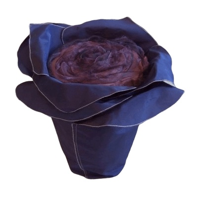 Frosted Plum Rose Cremation Urn