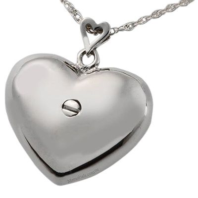 Full Heart Cremation Pendant