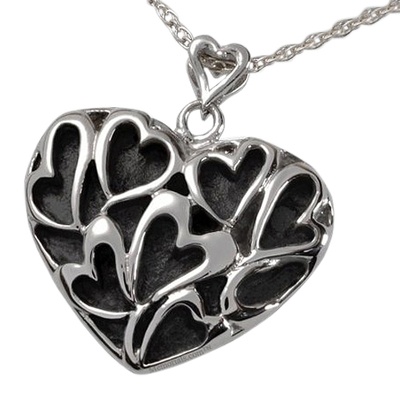 Full Heart Cremation Pendant