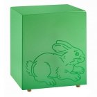 Fuzzy Green Bunny Urn