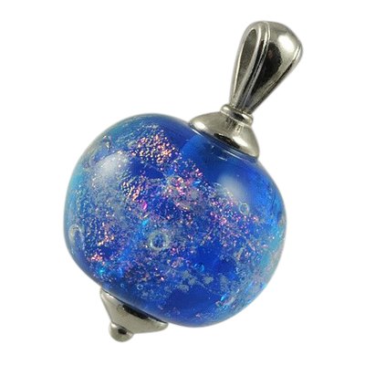 Galactic Dichroic Cremation Ash Pendant