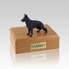 German Shepherd Black Standing Medium Dog Urn