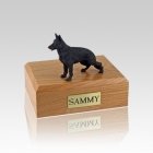 German Shepherd Black Standing Small Dog Urn