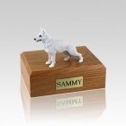 German Shepherd White Small Dog Urn