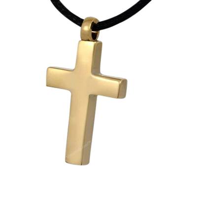 Gilded Cross Cremation Pendant