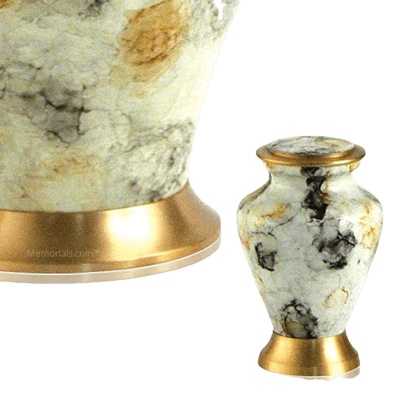 Glenwood White Keepsake Cremation Urn