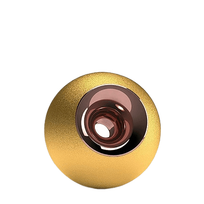 Gold & Copper Orb Small Urn