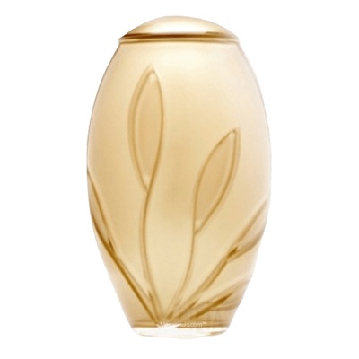 Crystal Gold Glass Cremation Urn