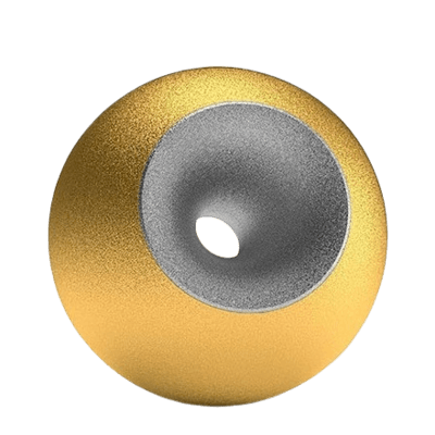 Gold Chrome Sand Orb Urns