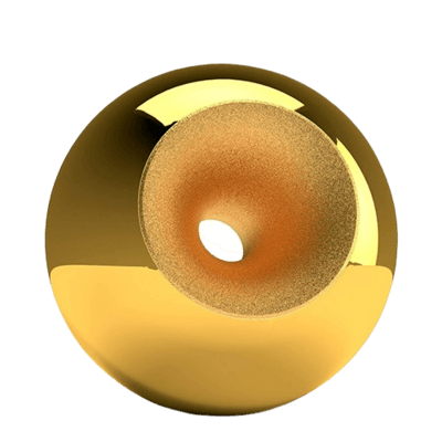 Gold Modern Orb Cremation Urn