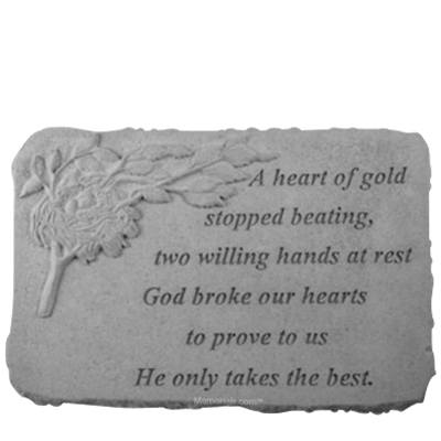 Gold Nest Memorial Stone