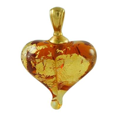 Golden & Gold Cremation Ash Pendant
