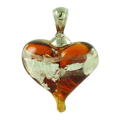 Golden & Silver Love Cremation Ash Pendant