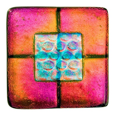 Golden Pink Pet Cremation Ashes Tile